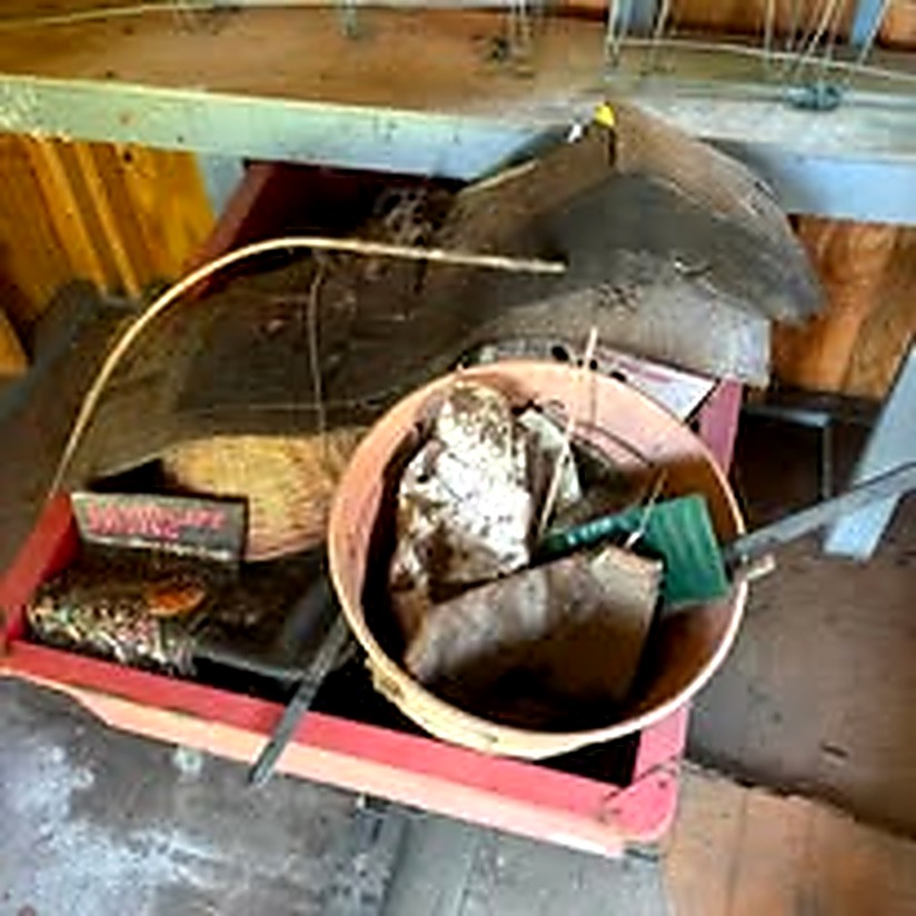 Shed or basement junk before cleanout