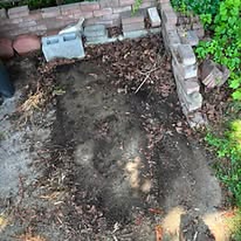 Clean yard area after debris removal