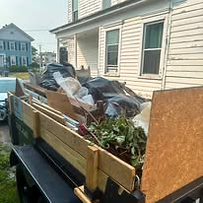Full trailer loaded during estate cleanout