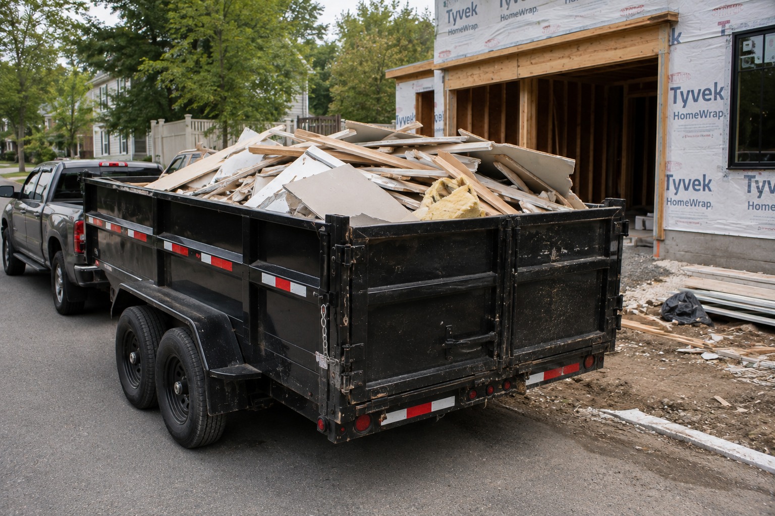Construction debris and renovation cleanup