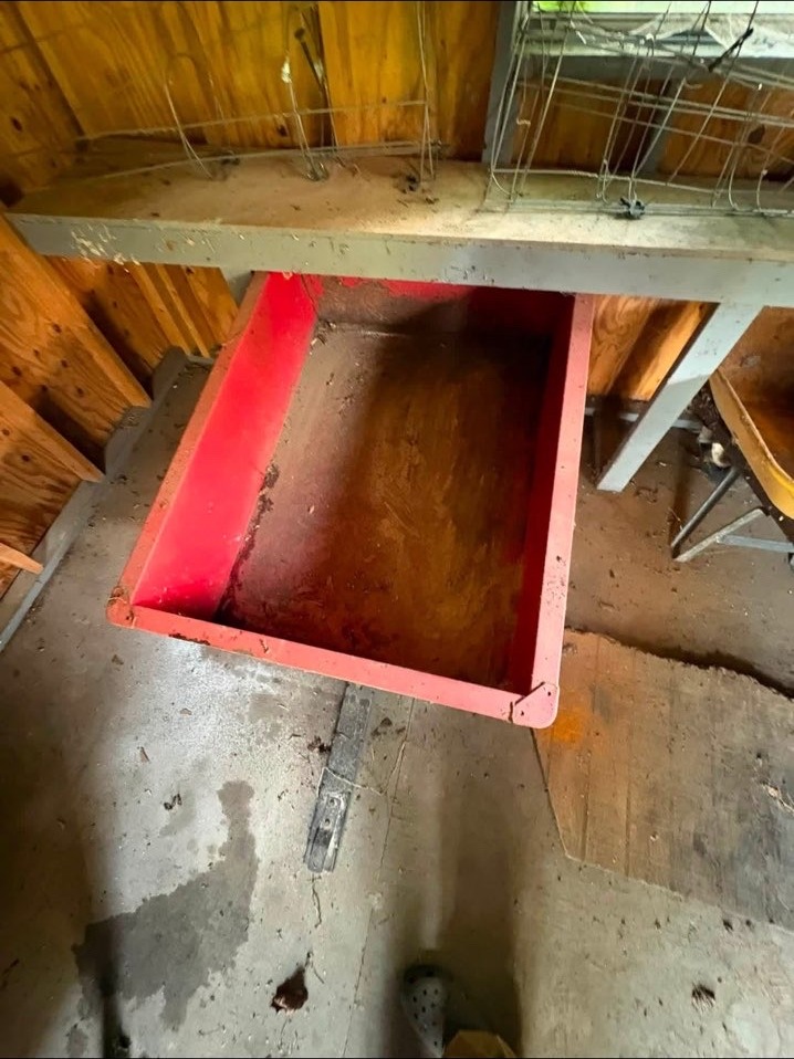 Attic construction debris removal