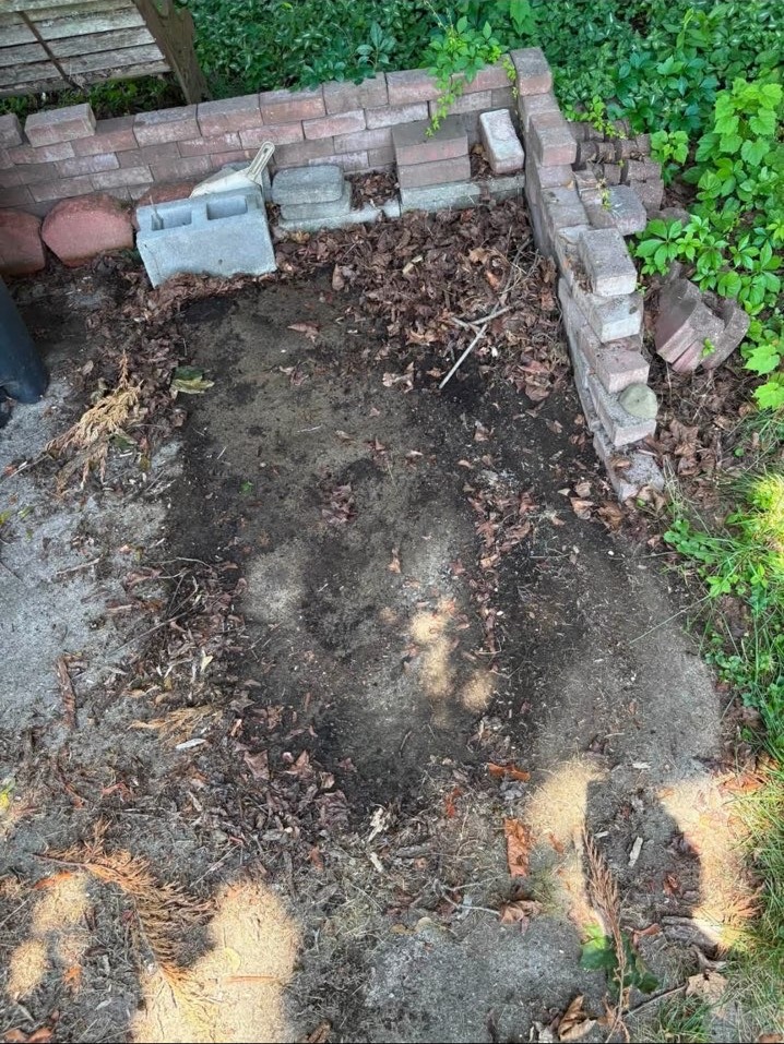 Yard cleared after outdoor debris removal
